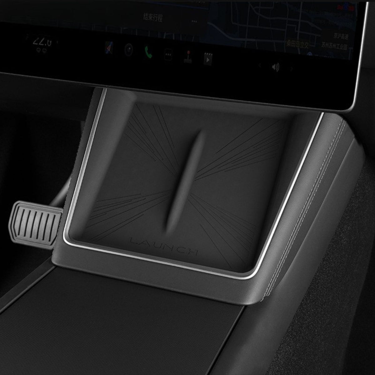 Tesla Model Y 2025 Juniper Wireless Charging Silicone Pad for Central Control