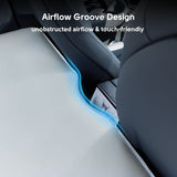 NovaPads Tesla Model Y Auto-Leveling Mattress Airflow Groove Design unobstructed airflow & touch-friendly 