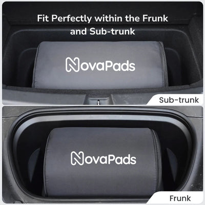 Tesla Model Y Camping Memory Foam Mattress Tesla Bed Fit Perfectly within the Frunk and Sub trunk camp mode NovaPads