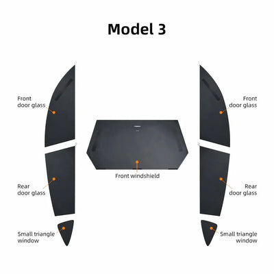 Tesla Model Y Window Shades - Sunshade - Window Covers - Privacy Curtains
